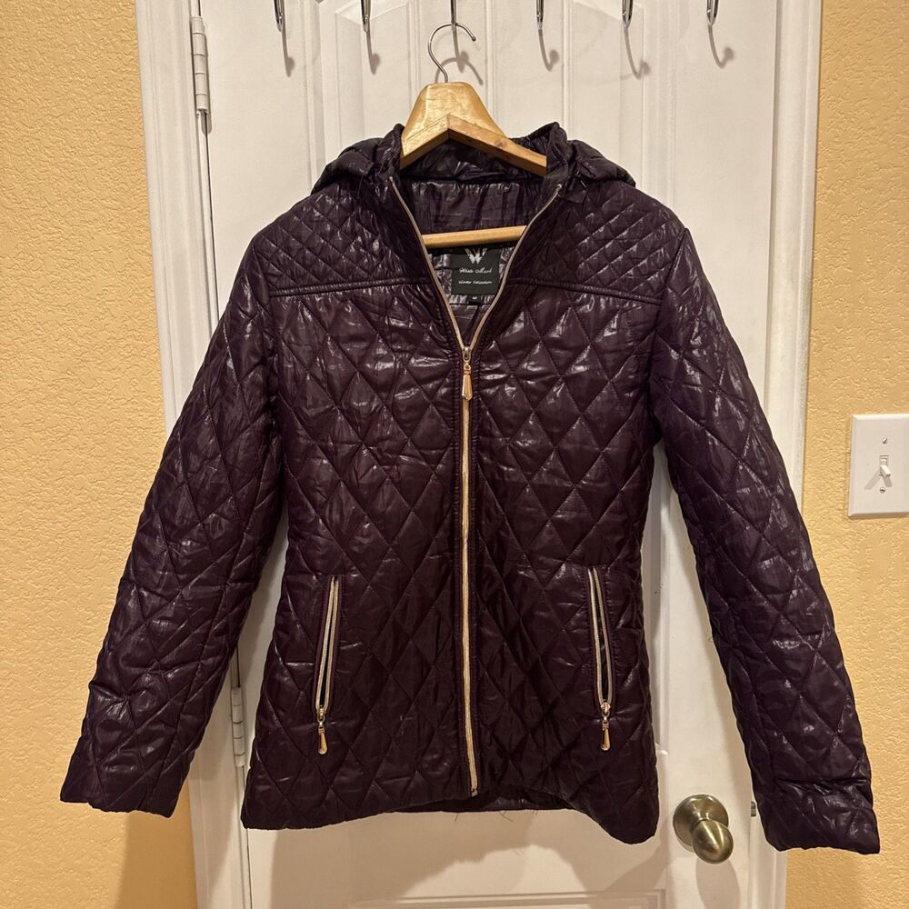 White Mark Puffer Jacket Size M - Picture 2 of 11
